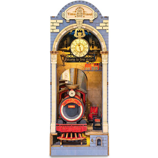 3D drvene puzzle/držač za knjige TIME TRAVEL 
