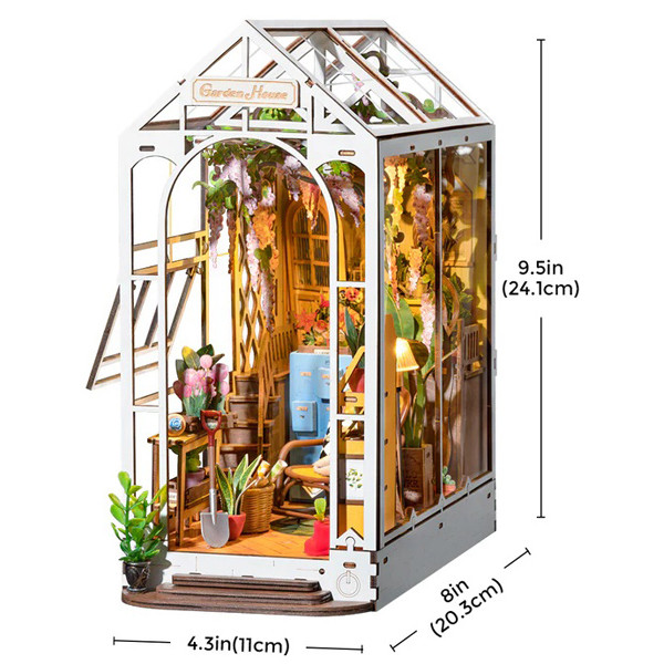 3D drvene puzzle/držač za knjige  GARDEN HOUSE 