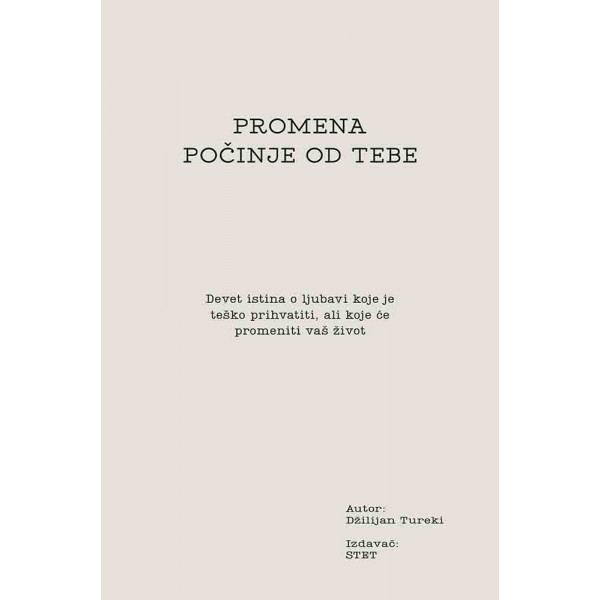 PROMENA POČINJE OD TEBE 