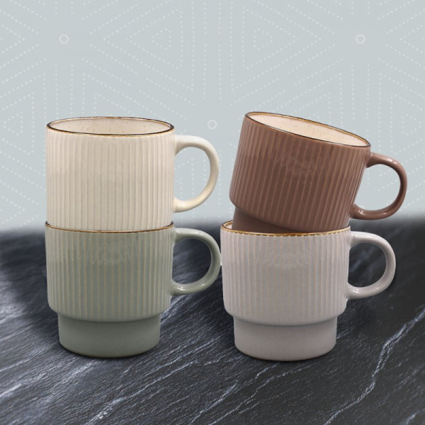 Set četiri šolje REACTIVE GLAZE 