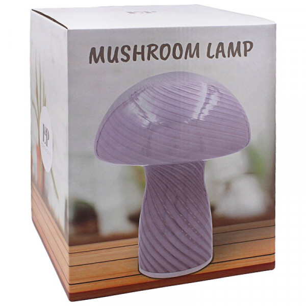 Stona lampa MUSHROOM - GREY 