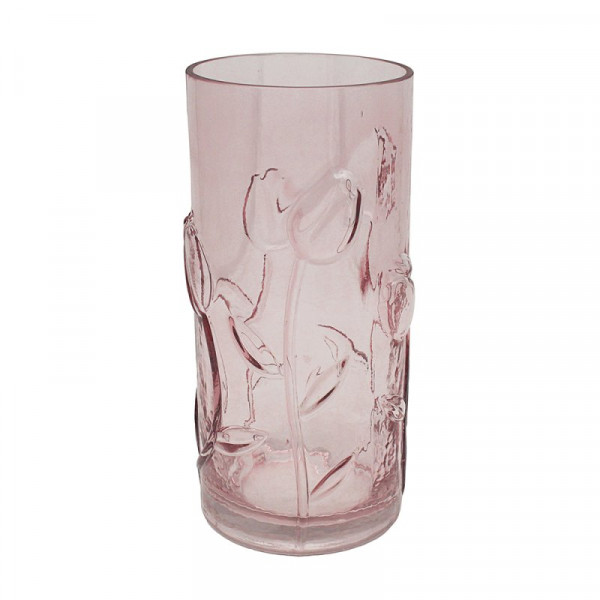Staklena vaza PINK FLORAL 