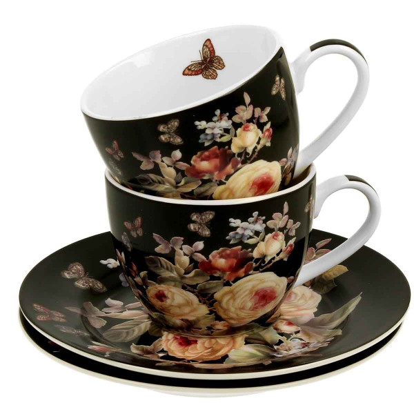 2 ESPRESSO CUPS WITH SAUCERS WARDA 