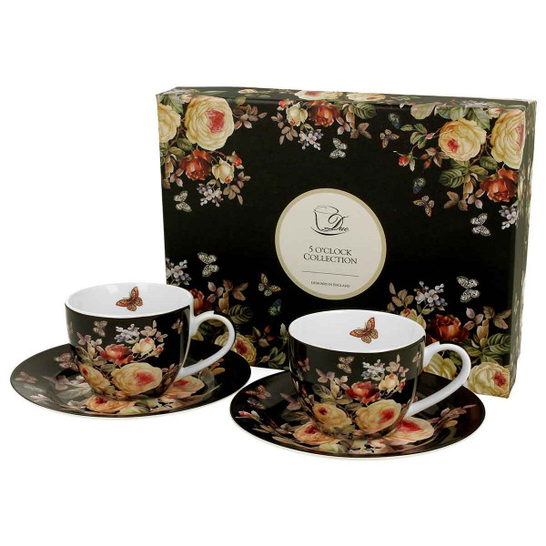 2 ESPRESSO CUPS WITH SAUCERS WARDA 