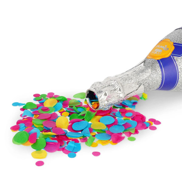 Konfete BOTTLE PARTY POPPER Silver 