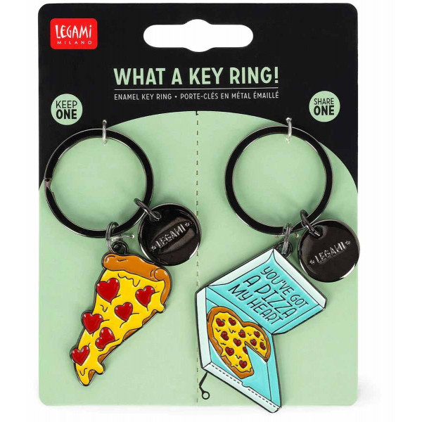 Metalni privezak WHAT A KEY RING! - PIZZA 