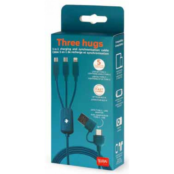 USB kabl MULTICABLE - THREE HUGS - CACTUS 
