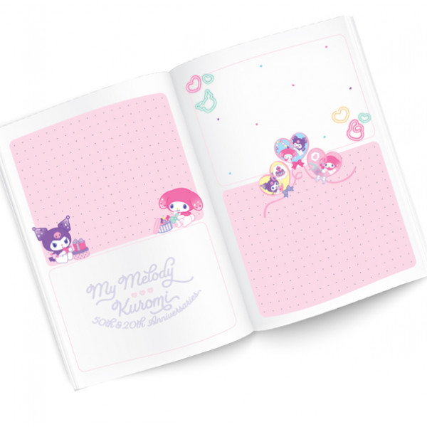 HALLO KITTY notes A6 MY MELODY VE KUROMI 