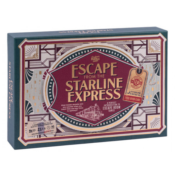 PROFESSOR PUZZLE Društvena igra ESCAPE FROM THE STARLINE EXPRESS GAME 