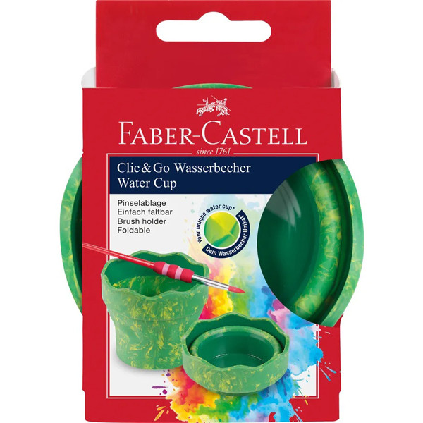 FABER CASTELL čaša CLIC&GO ZELENA 