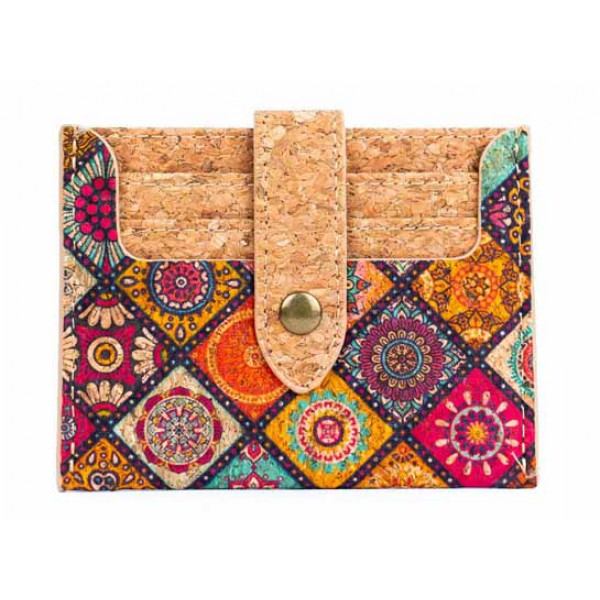 Etui za kartice CORK FLORAL MOSAIC 