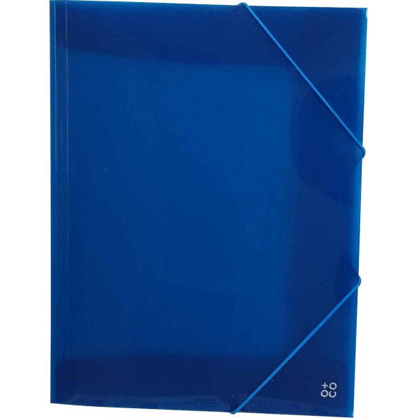 FASCIKLA PVC sa gumisom A4 32x24,6x1cm plava 