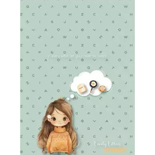 LOVELY LETTERS SVESKA A4/54/LINIJE  80G 