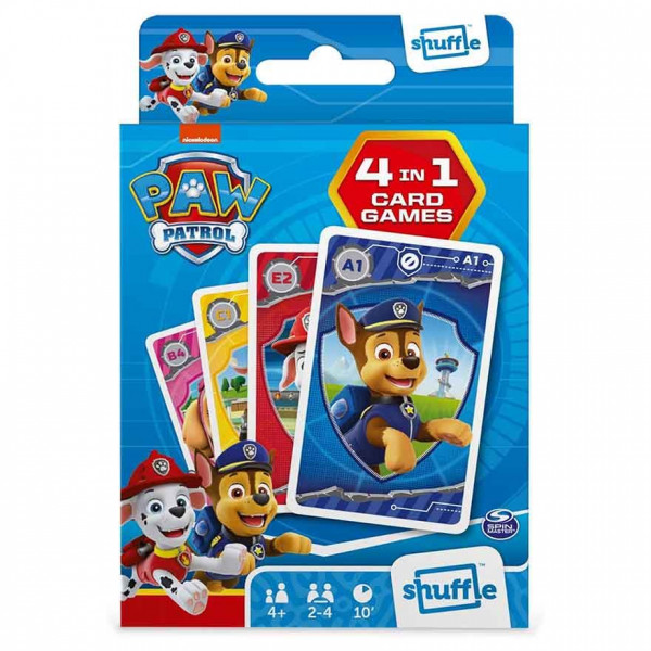 Igra kartama PAW PATROL SHUFFLE 4 u 1 