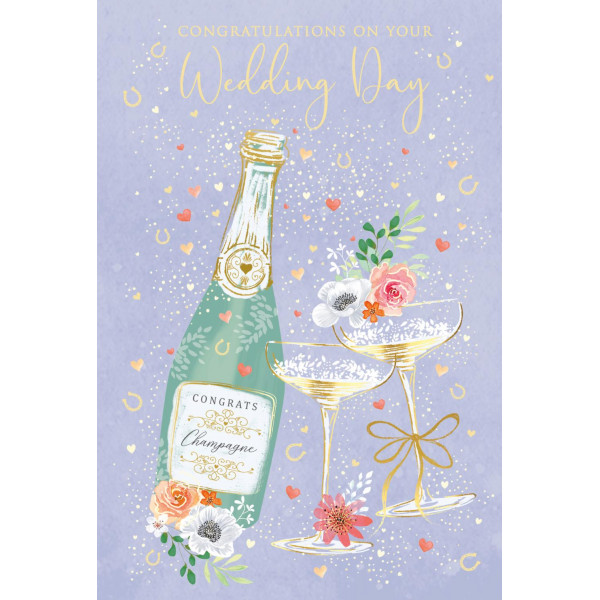 Čestitka za venčanja CONGRATS CHAMPAGNE 