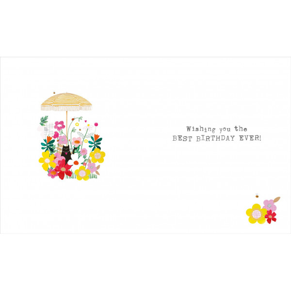 Rođendanska čestitka CAT IN GARDEN 