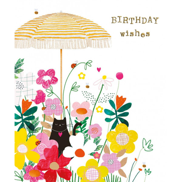 Rođendanska čestitka CAT IN GARDEN 