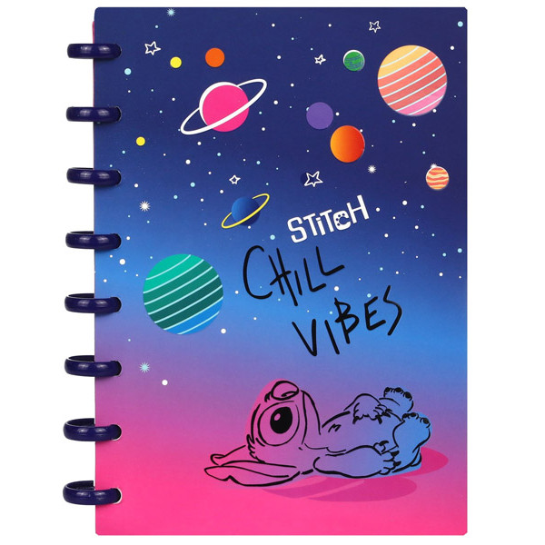 Notes A5 na kvadratiće STITCH - CHILL VIBES 