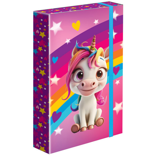 FASCIKLA PREMIJUM SA GUMOM -JEDNOROG 31x24x4,5cm 