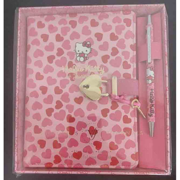 Notes HELLO KITTY sa ključićem i hemijskom 