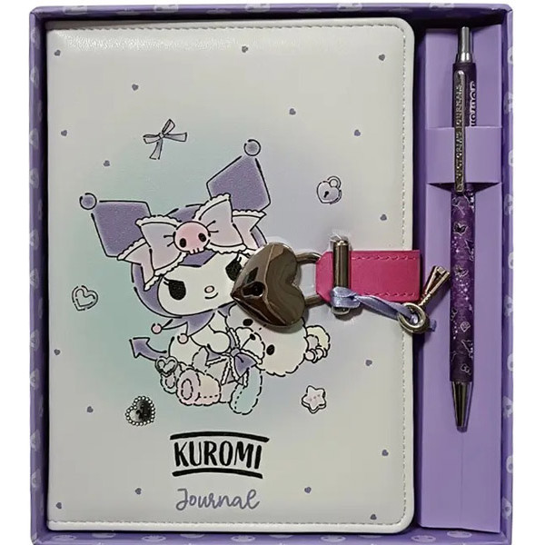 Notes sa ključićem i olovka KUROMI HUSH HUSH 
