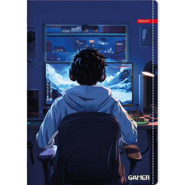 Sveska na kvadratiće A4 GAMER 52 lista (Više vrsta) 