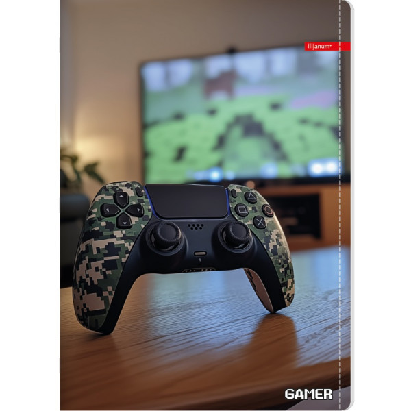 Sveska na kvadratiće A5 GAMER 52 lista (Više vrsta) 