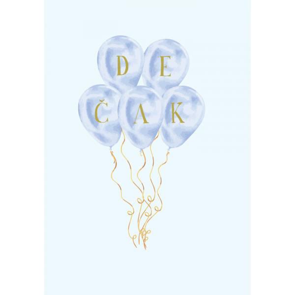 Čestitka za rođenje deteta DEČAK 