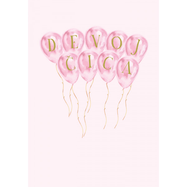 Čestitka za rođenje deteta DEVOJČICA 
