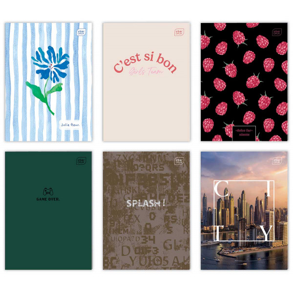 Sveska A4, 80 listova na linije (Više vrsta) 