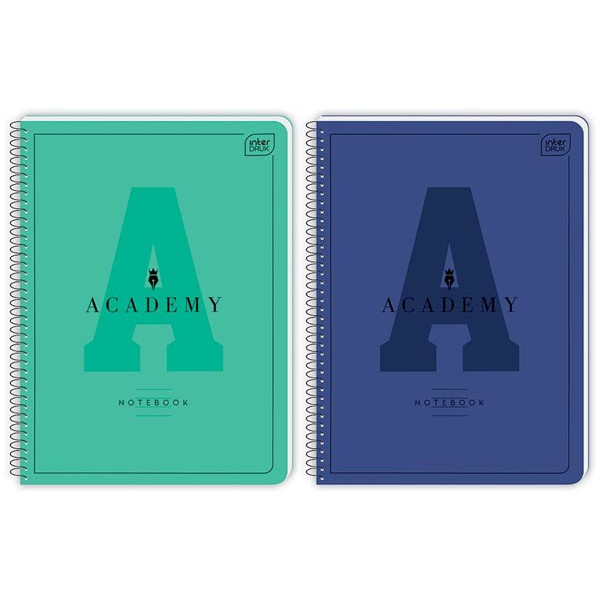 Notes sa spiralom A5 linije ACADEMY (DVE VRSTE)