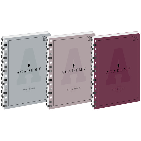 Notes sa spiralom A4 kvadratići ACADEMY (TRI VRSTE) 