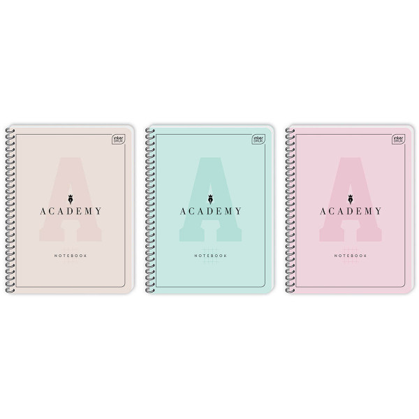 Notes A4 ACADEMY PASTEL 100 listova na kvadratiće (Više vrsta) 