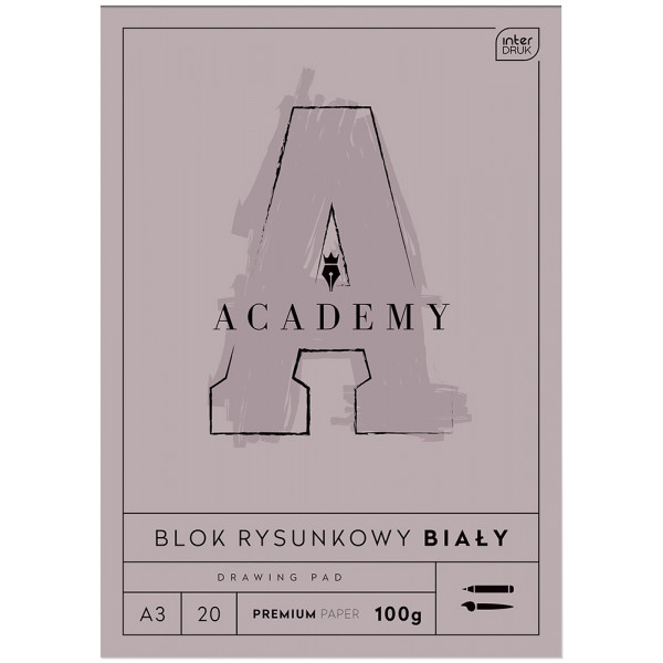 Blok za crtanje A3 formata ACADEMY 20 listova 