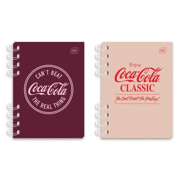 Spiralni notes A5 kvadratići COCA COLA (DVE VRSTE)
