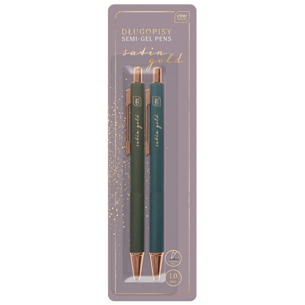 Set dve hemijske olovke SATIN GOLD (DVE VRSTE) 