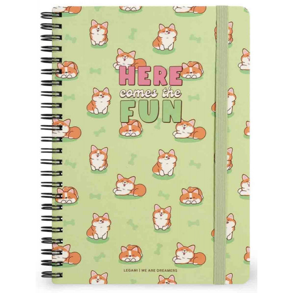 Notes sa spiralom CORGI linije 29x21cm 