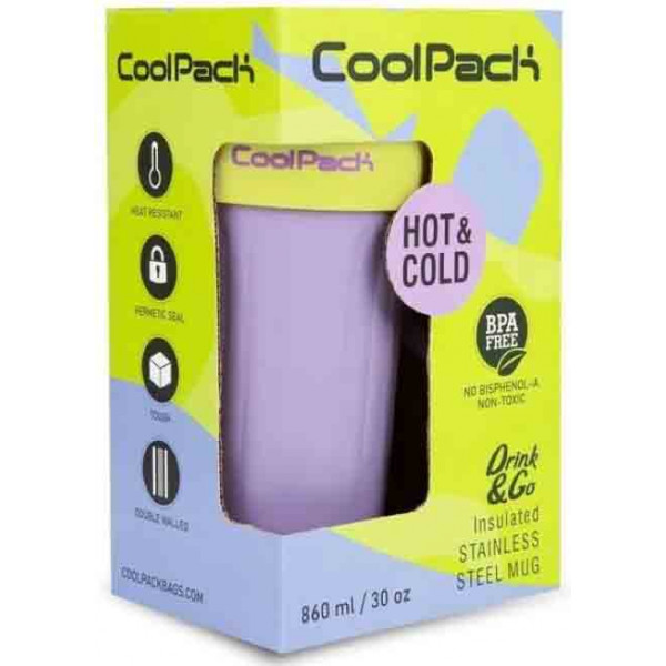 Putna šolja COOLPACK Jumbo LILA GREEN 860ml 