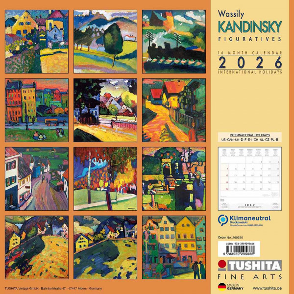 Zidni kalendar 2026 KANDINSKY - FIGURATIVES 