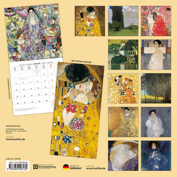Zidni kalendar 2026 GUSTAV KLIMT 