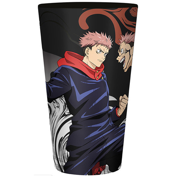 JUJUTSU KAISEN staklena čaša ITADORI VS SUKUNA 400ml 
