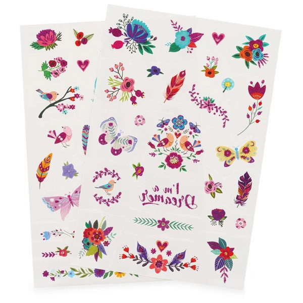 Set privremenih tetovaža CVEĆE 