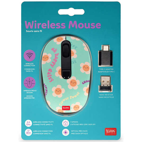 Bežični miš ZELENI - BELE RADE 