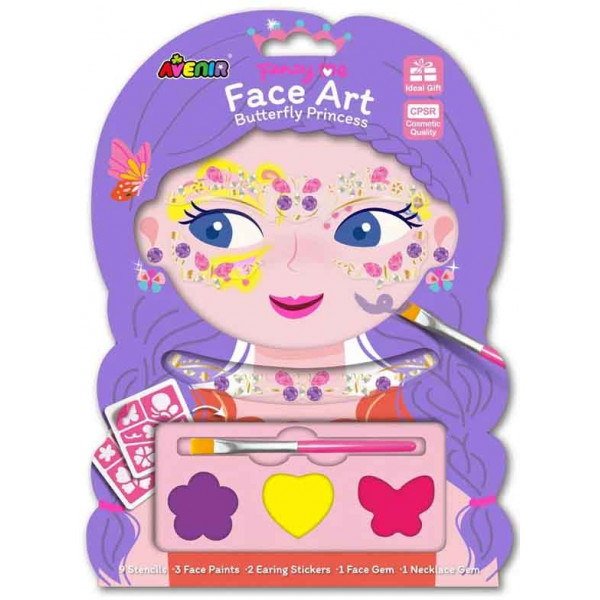 Kreativni set za lice BUTTERFLY PRINCESS 