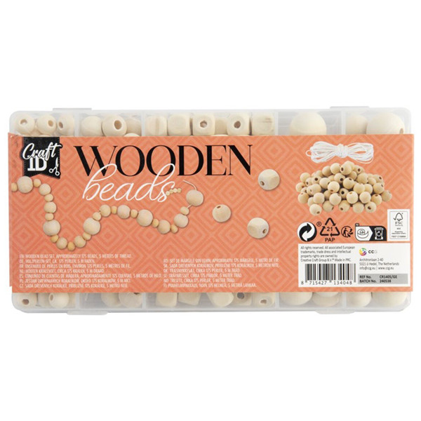 Set drvenih perli 5m 