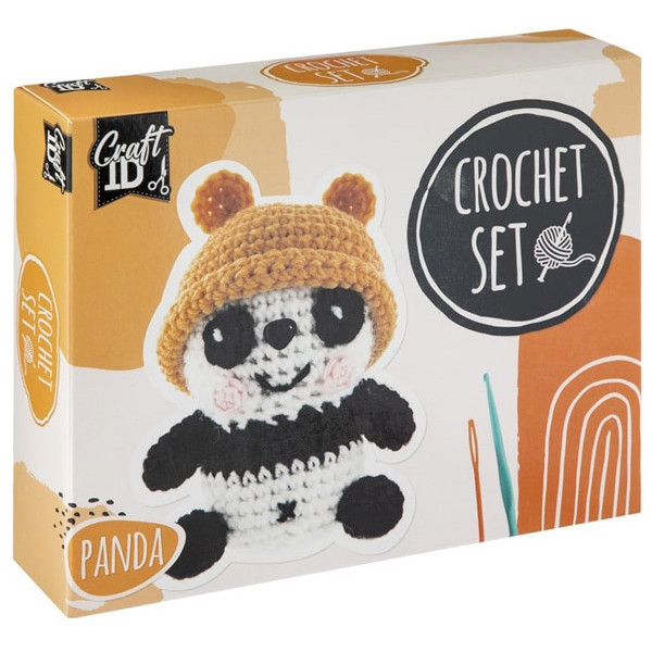 Kreativni set za heklanje PANDA 9x8x13cm 
