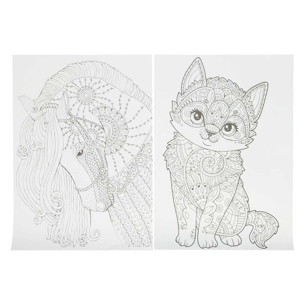 Oboj po brojevima, 5xA4, 5 dvostanih olovaka olovka 