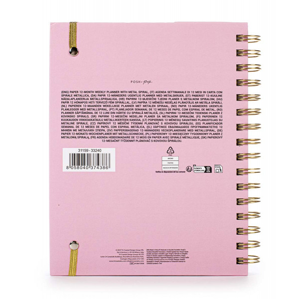 Agenda sa olovkom 2026 (12m) POSH&POP Floral 