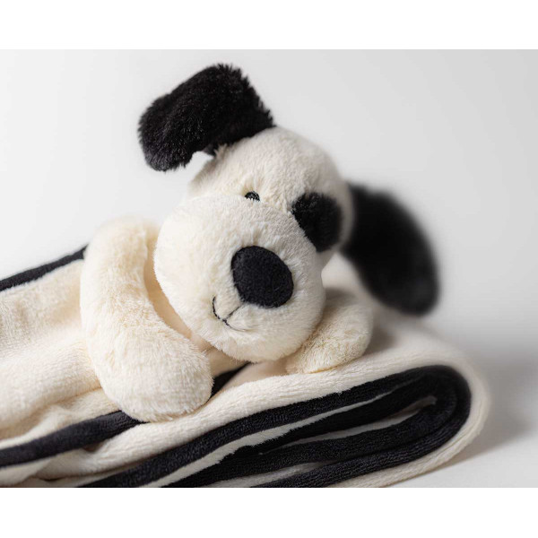 Plišano ćebe CRNO-BELA KUCA 70cm 