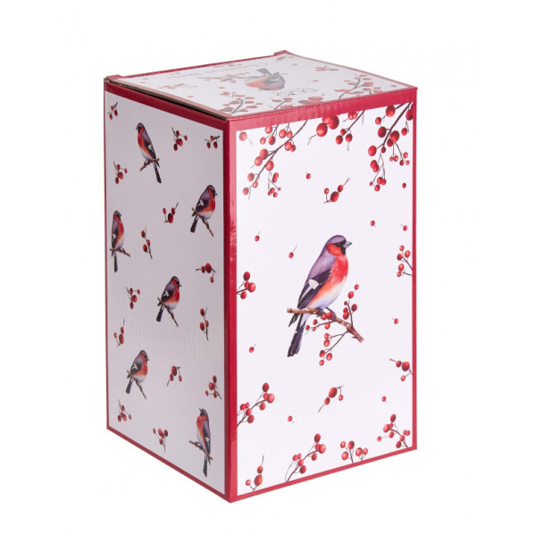 Porcelanska posuda za keks 800ml NOVA GODINA Ptice 